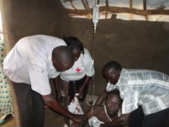 South Sudan Red Cross team provides lifesaving assistance to man in need