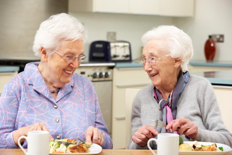 Adult day programs provide participants with necessities, like healthy meals and social interaction.