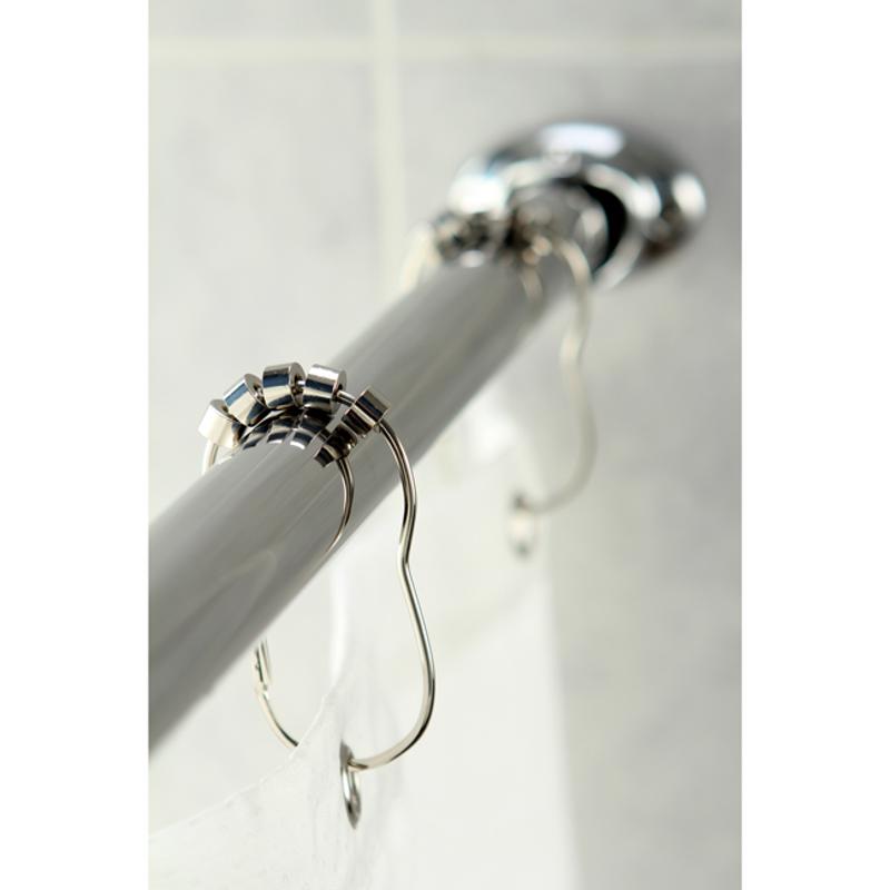 Opt for a shower curtain instead of a glass door to save money. 