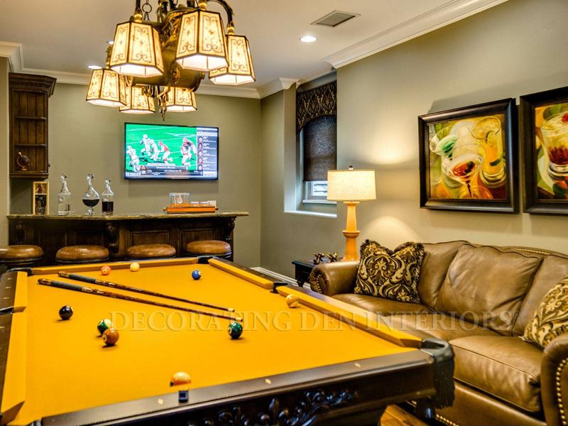 Install stylish chandeliers to illuminate your game tables.