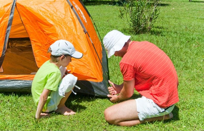 Setting up the campsite should be one of your first priorities.