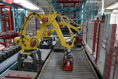 Industrial machines make use of IoT technology.