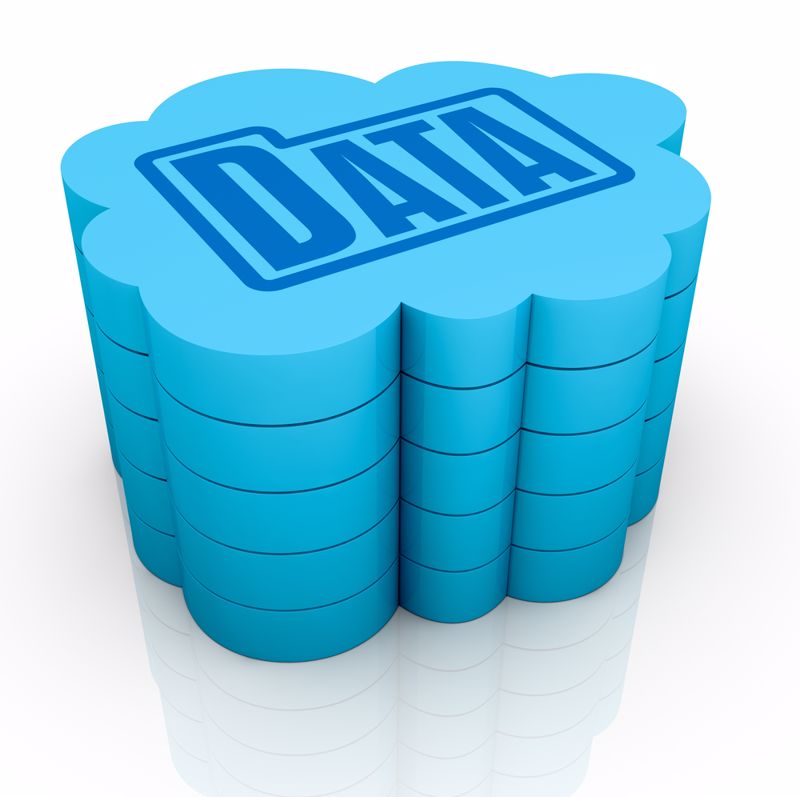 Concept image representing data in a cloud network