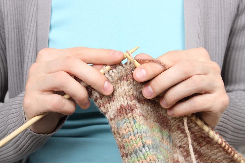 Knitting is one senior's claim to fame.