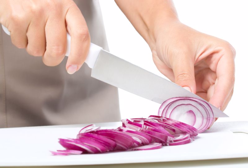 Raw red onions, in particular, can be very pungent. 