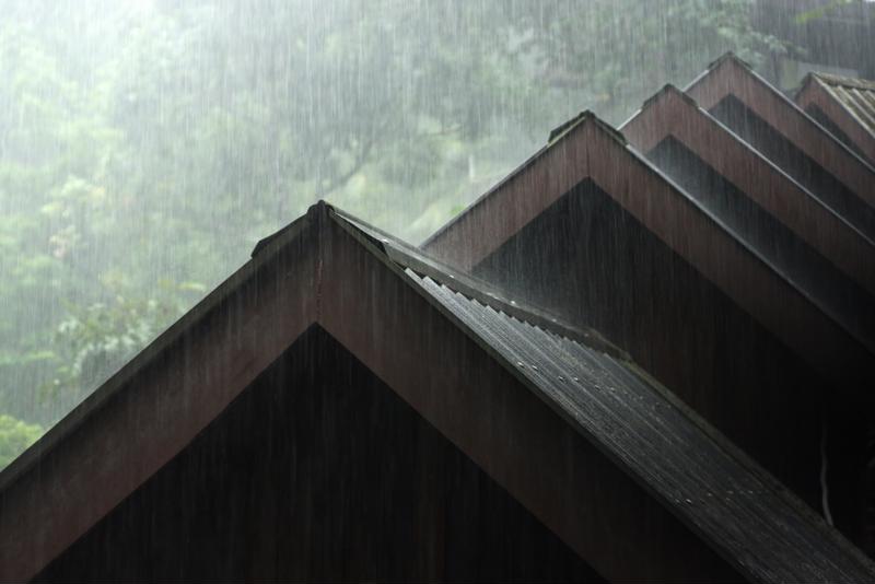 Be vigilant of rain penetrating the roofing material.