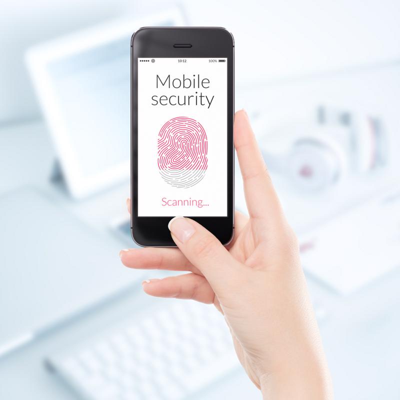 fingerprint, phone, biometric access