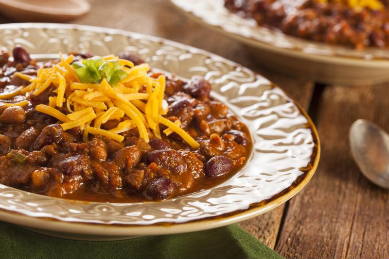 Chartwell Thunder Bay garnished their chili with cheddar cheese to perfect their recipe.