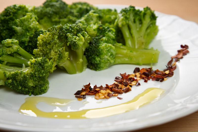 Don't forget the seasonings! A little crushed red pepper and oil can add a spicy zing to broccoli.