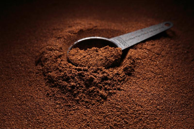 Coffee grounds should be kept in a sealed container.