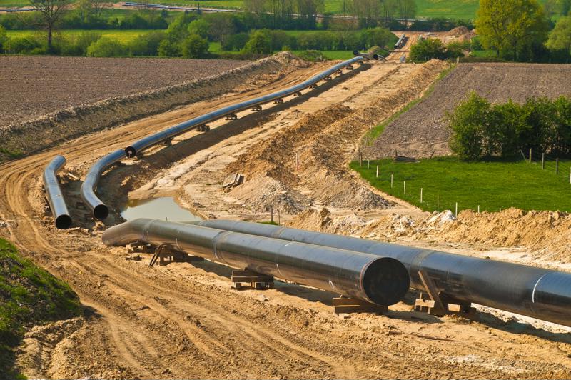 Pipeline under construction.