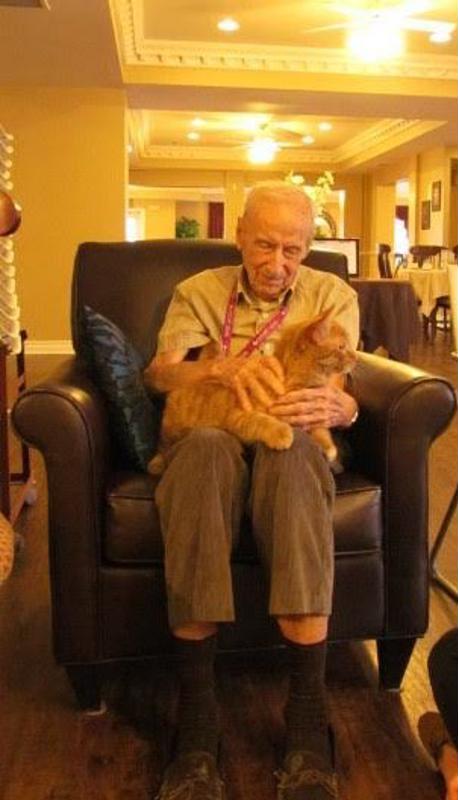 Resident Irvyn Groehl enjoys animals and can't wait for the OSPCA's arrival.