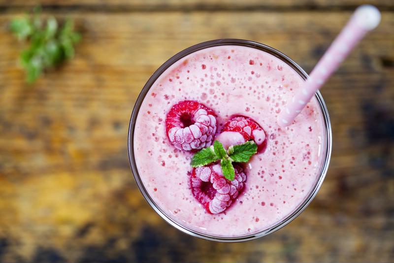 Make a fruit smoothie for your morning or afternoon snack.