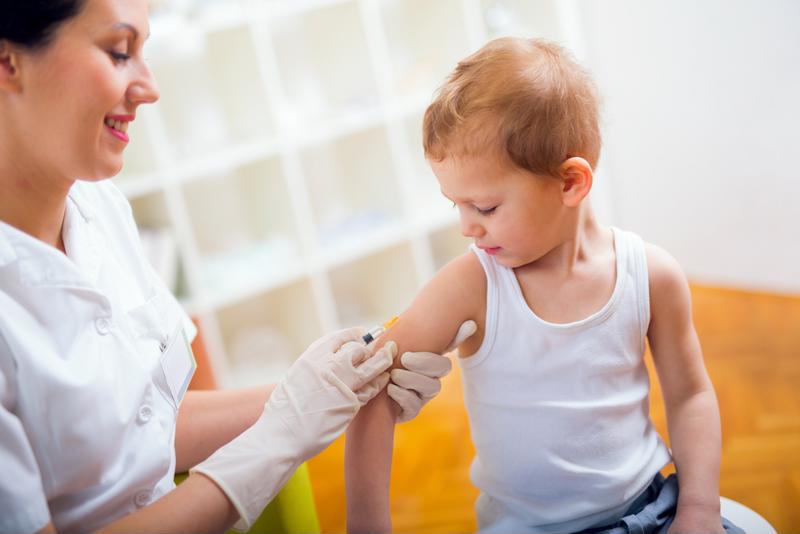 A survey found that children who were vaccinated were developing conditions more often than non-vaccinated children.