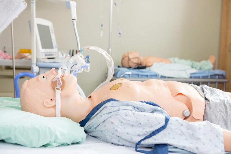 Practice dummy for healthcare students.