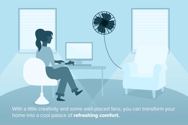 Shutting out the sun can help lower the temperature in a room.