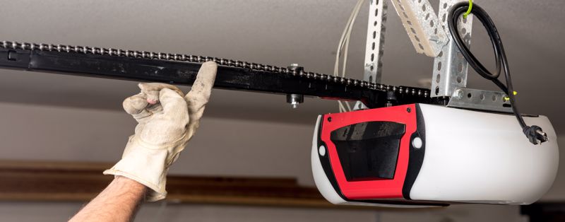 Older chain drive garage door openers may begin to function improperly over time.