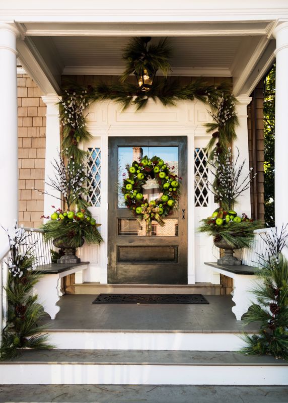 wreath, front door, Christmas, door decor, design