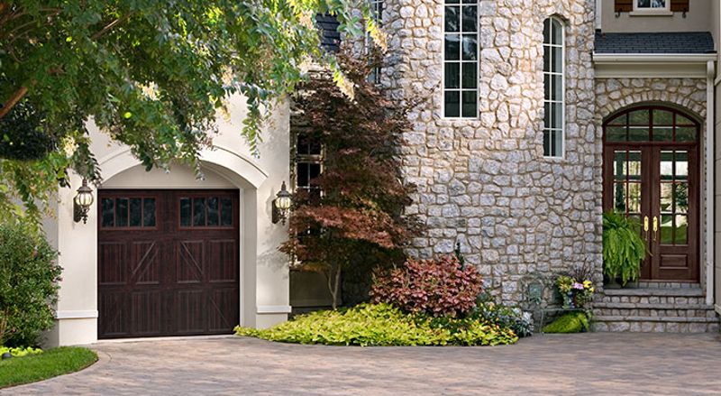 European-style garage doors add a unique flair to your home.