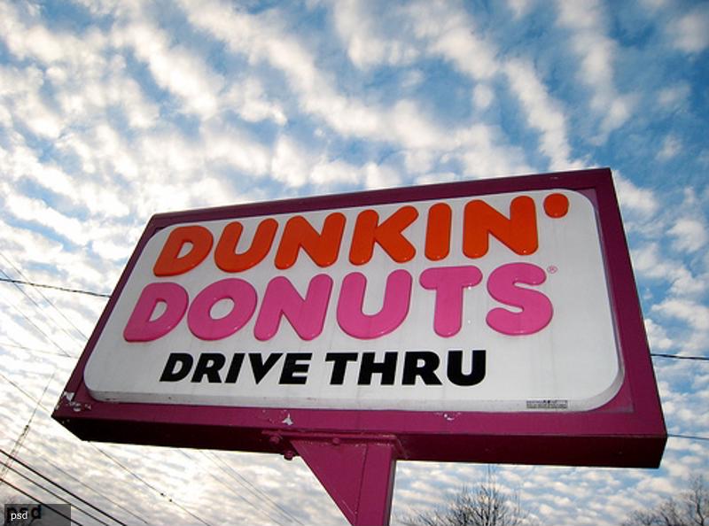 Dunkin Donuts sign